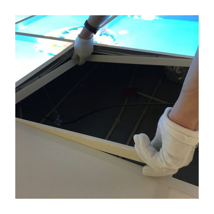 Fotodruck Wolke mit Wald - Set aus 4 Acrylplatten mit Aufdruck, für 60x60 cm LED-Panels