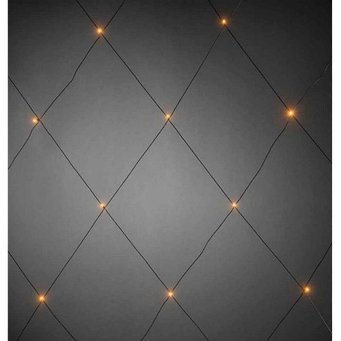 Netz 3x1,5 Meter, warmweiße LED-Beleuchtung, drinnen und draußen