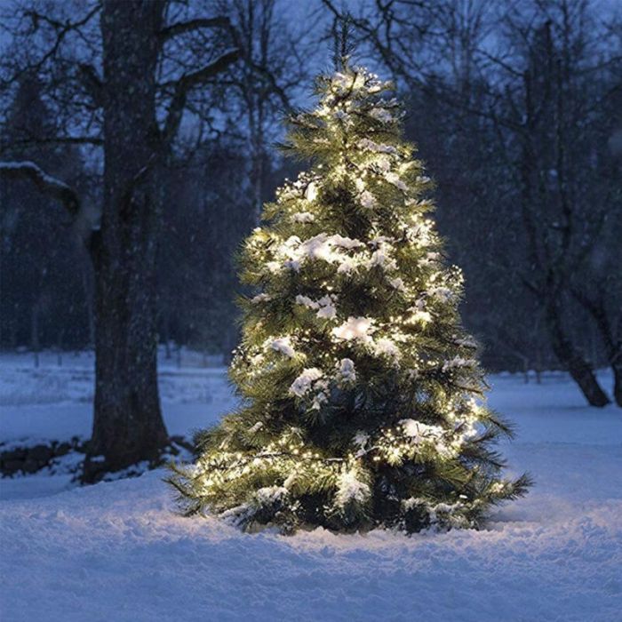 4,3 m Clusterbeleuchtung, 576 warmweiße LEDs, 8 Positionen!