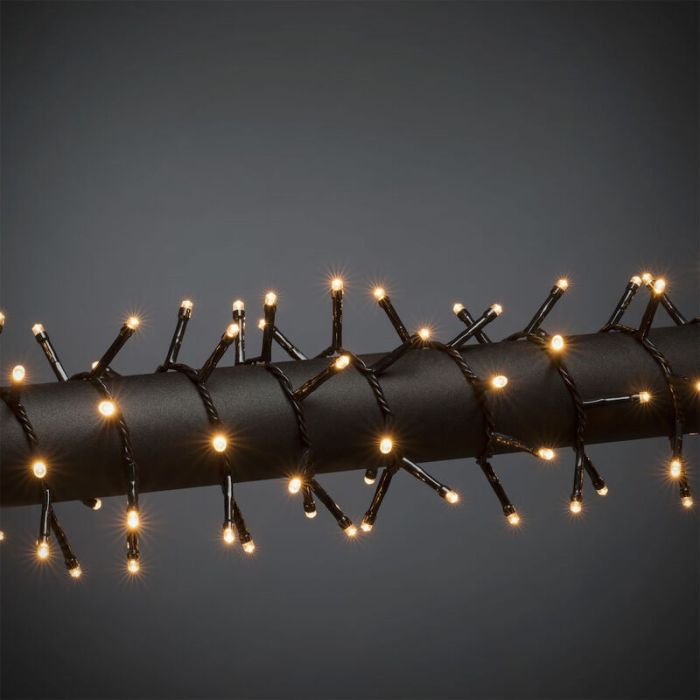 24m LED Weihnachtslichter draußen, 320 warmweiße Lichter