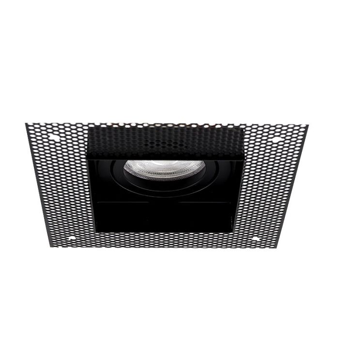 Aluminium Trimless Einbaustrahler Schwarz, Royce