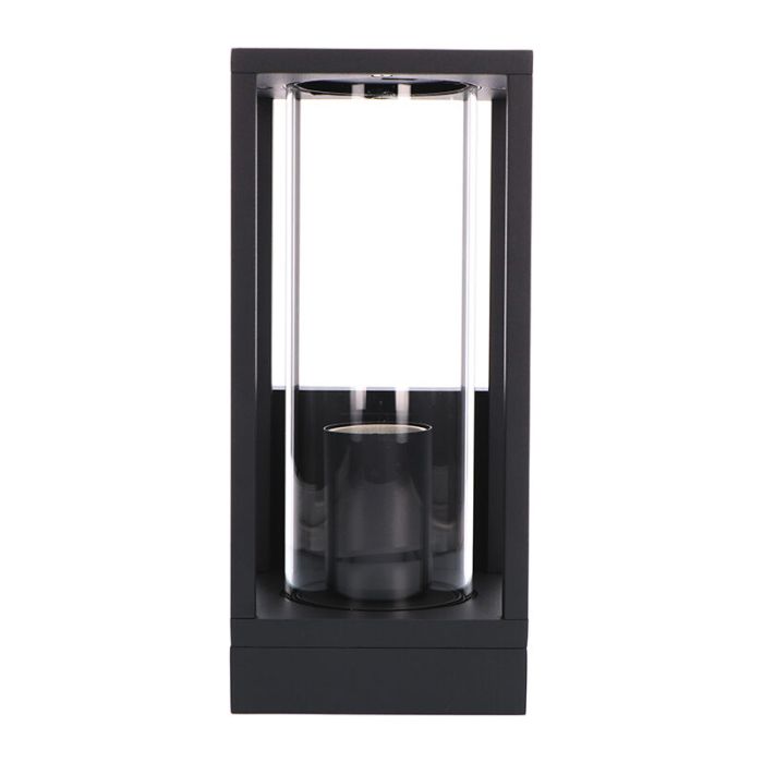 Schwarze moderne Außenleuchte Aluminium, Nadja, IP44