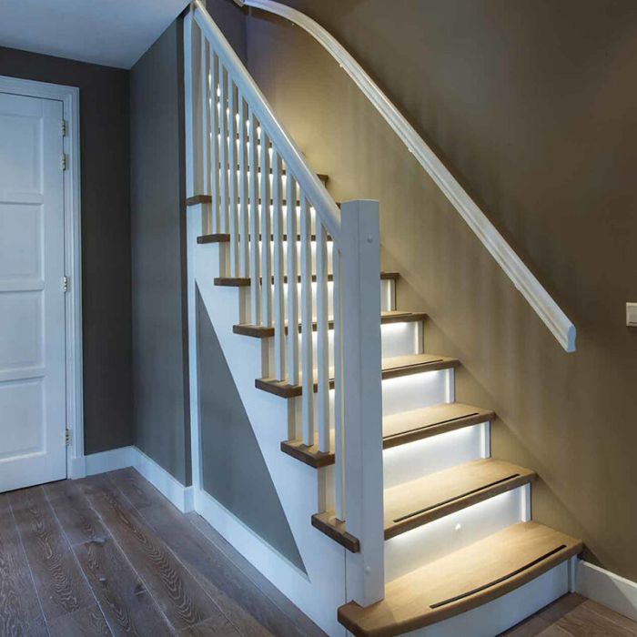 Dimmbares Treppen-LED-Streifen-Set, 15 LED-Streifen 2700K