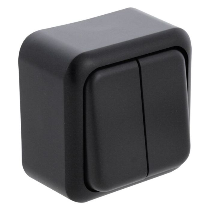 Q-Link Aufputz-Schalterserie, schwarz