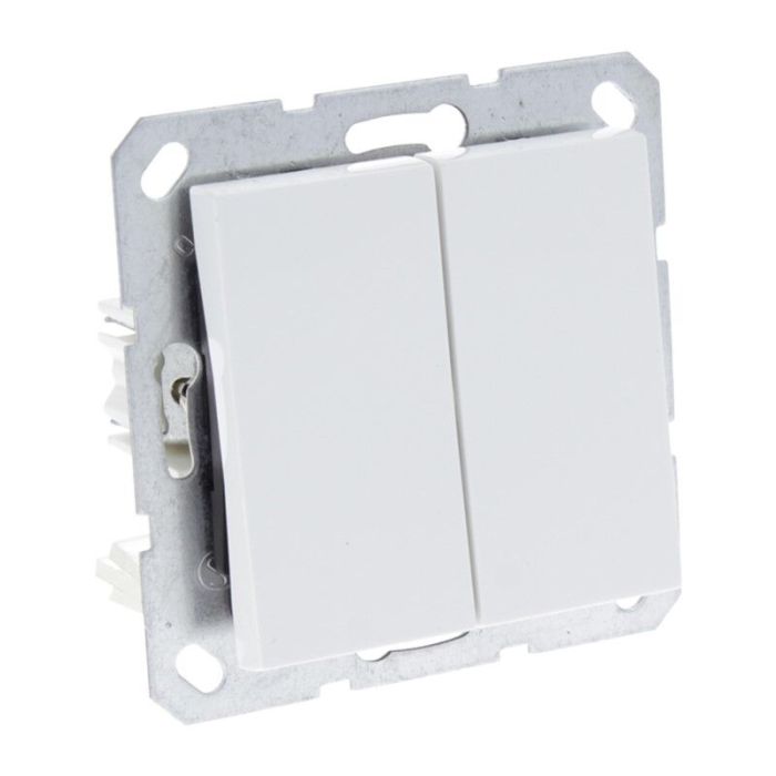 Q-Link S-Line Schalter Eingebaute Serie, Polarweiß