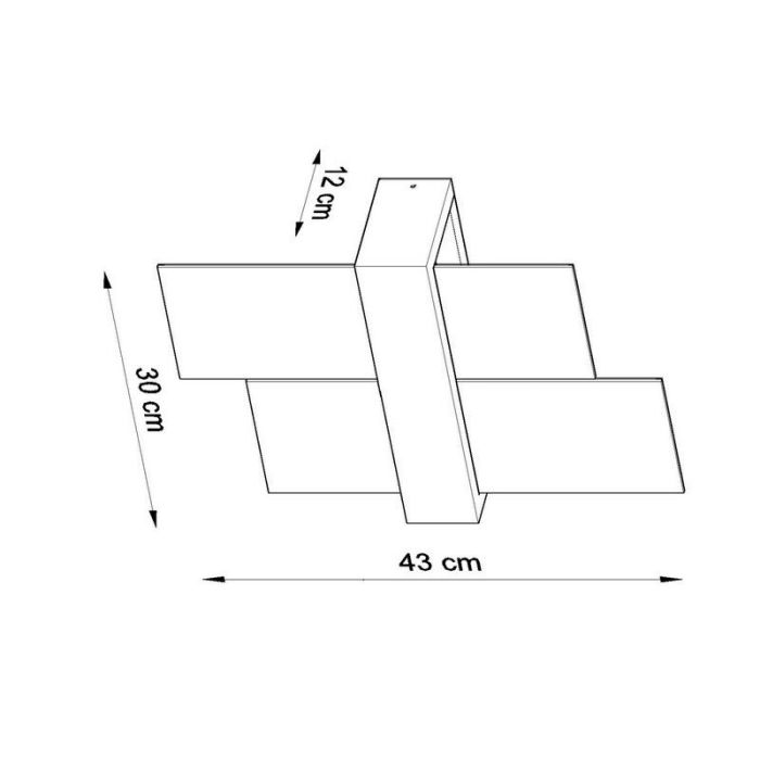 Glas Wandleuchte Braun, Fouzia
