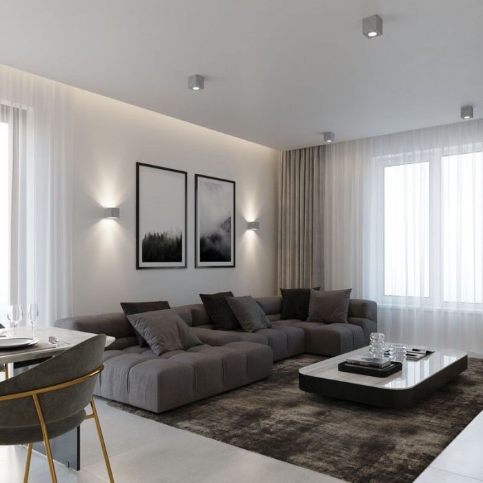 Beton Aufbauspot Grau, Andro