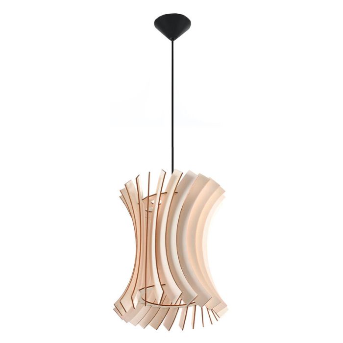 Holz Pendelleuchte Braun, Goran