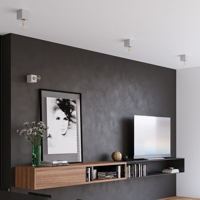 Beton Aufbauspot Grau, Anniko