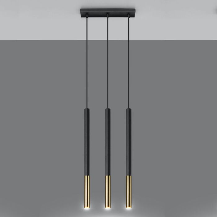 Aluminium Pendelleuchte Gold, Ilonca