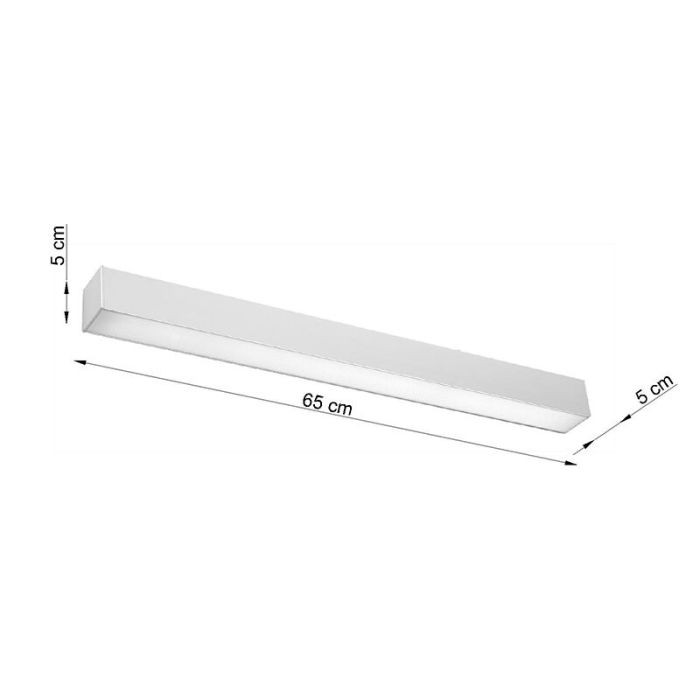 Aluminium Wandleuchte Grau, Mascha, 22W, 3000K LED