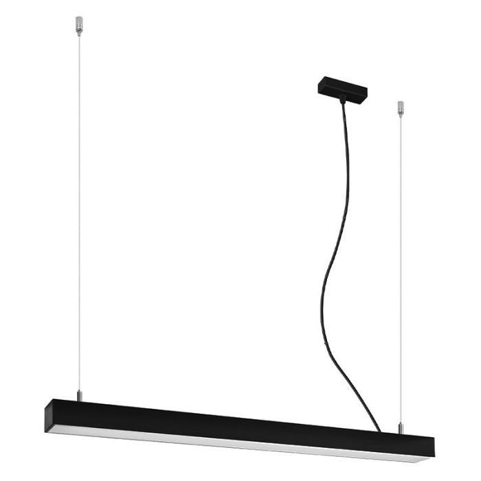 Aluminium Pendelleuchte Schwarz, Mascha, 31W, 3000K LED