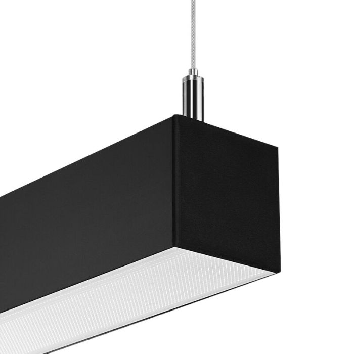 Aluminium Pendelleuchte Schwarz, Mascha, 31W, 3000K LED
