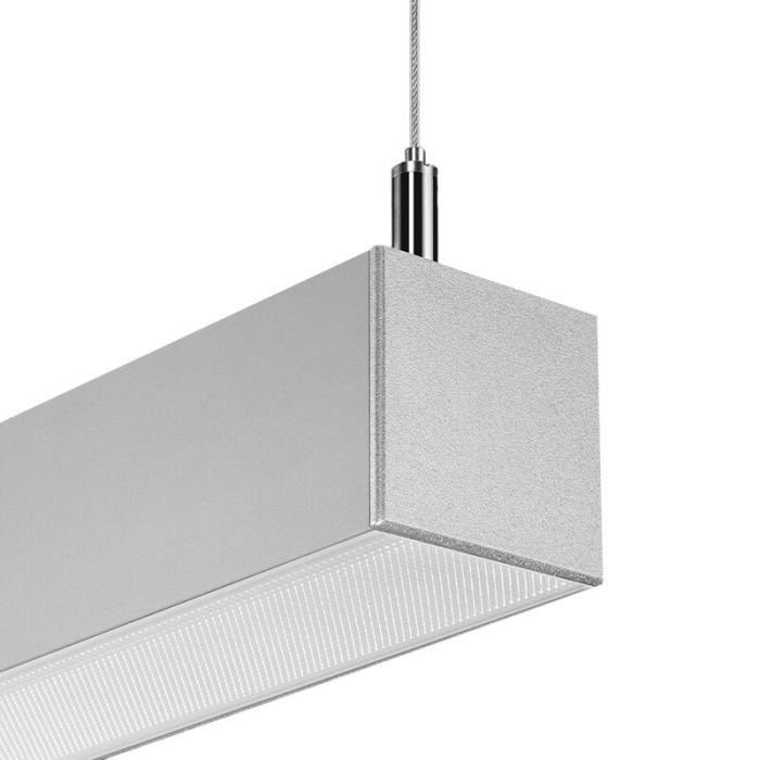 Aluminium Pendelleuchte Grau, Mascha, 38W, 3000K LED