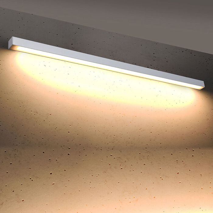 Aluminium Deckenleuchte Weiß, Mascha, 48W, 3000K LED