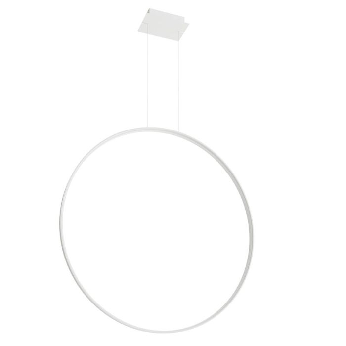 Aluminium Pendelleuchte Weiß, Ringo, 70W, 3000K LED