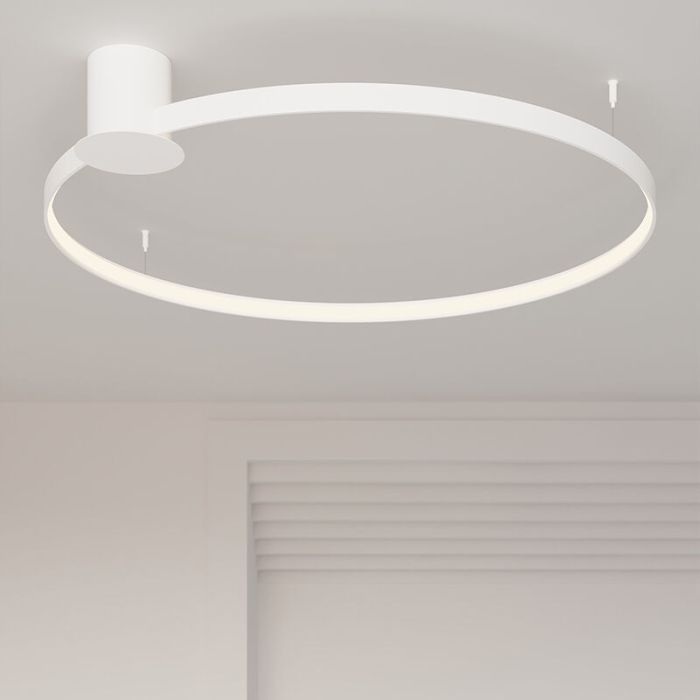 Aluminium Deckenlampe Weiß, Ringo, 70W, 3000K LED