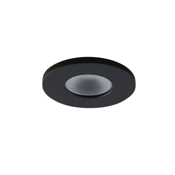 12 schwarze Einbaustrahler Terrassenüberdachung Dico, IP65, inkl. Anschlussset und Fernbedienung