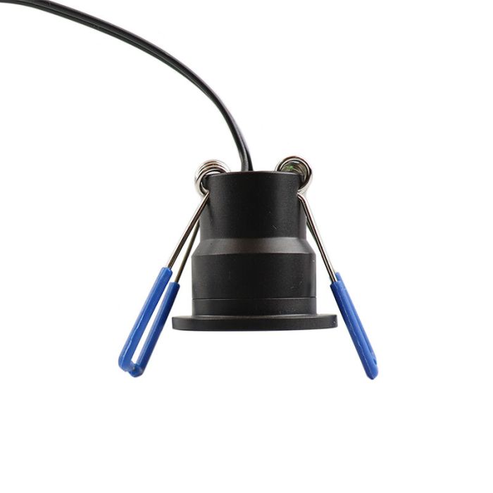 6 schwarze Smart Einbaustrahler Terrassenüberdachung Dico, IP65, inkl. Anschlussset