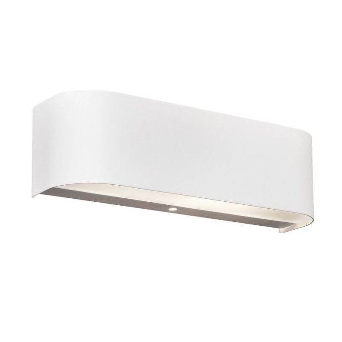 Weiße Up down Wandleuchte Glas, Tomaso, 3,1W, 3000K LED