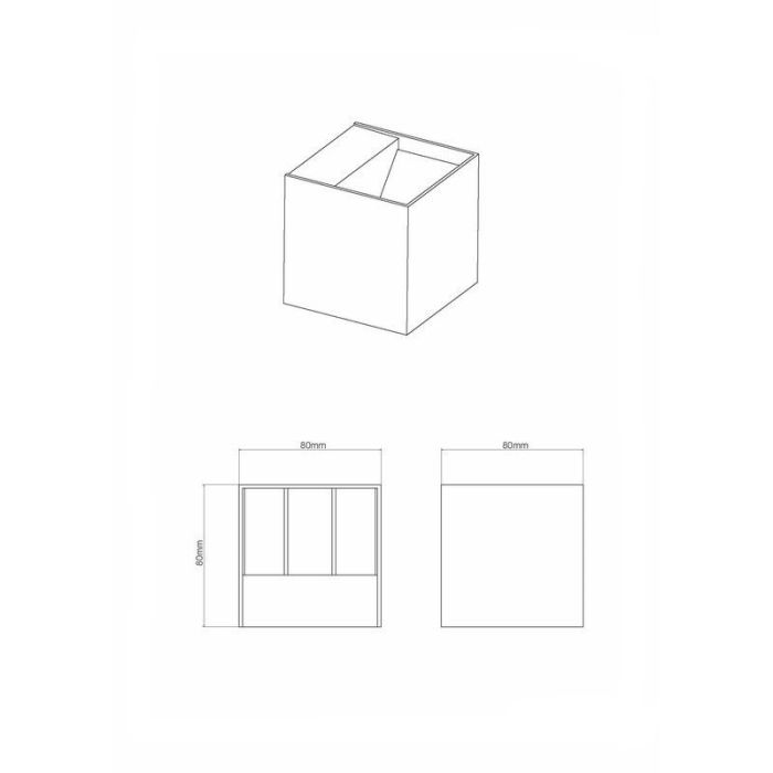 Anthrazit Außenleuchte Modern, Sejerby, 3W, 3000K LED, IP54