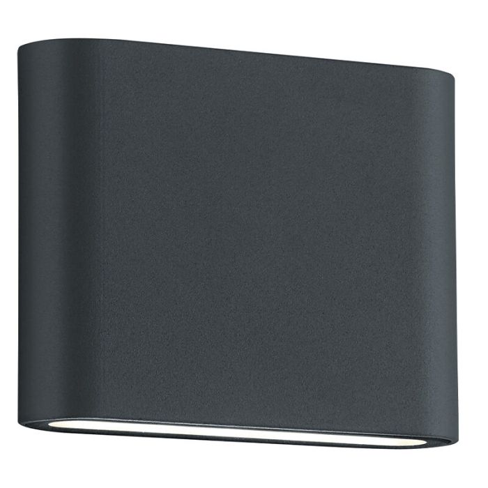Anthrazit Außenleuchte Modern, Bridlington, 2,5W, 3000K LED, IP54