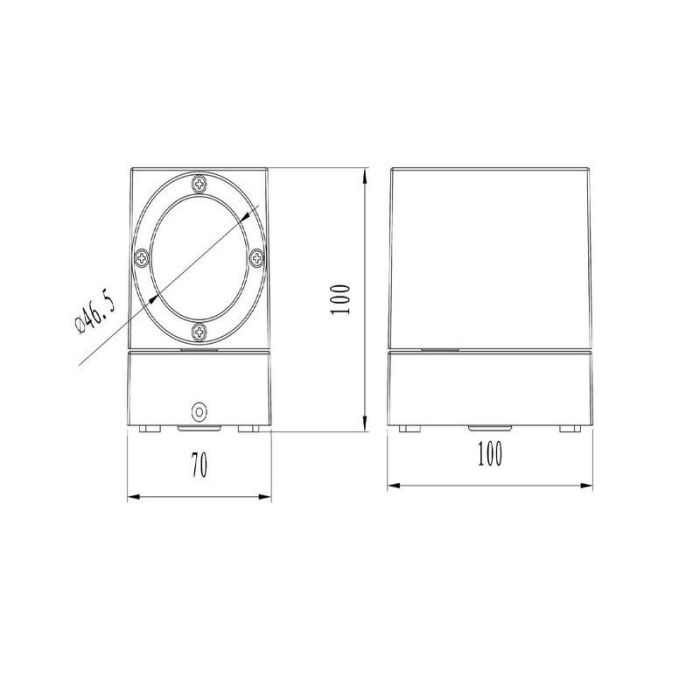 Anthrazit Außenleuchte Aluminium, Brixham, 3W, 3000K LED, IP54