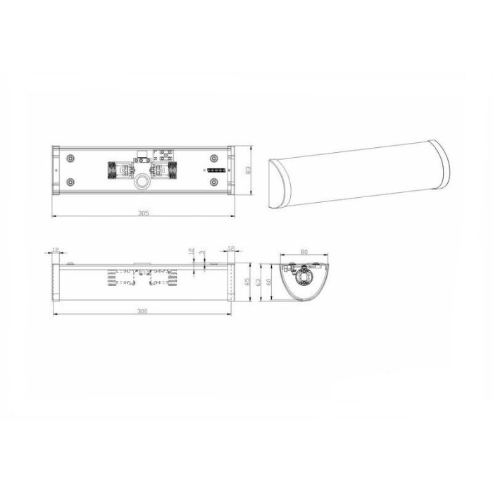 Chrom Badezimmer Deckenleuchte Glas, Lanza