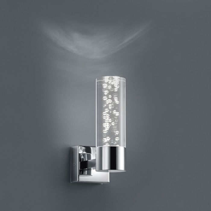 Chrom Wandleuchte Design, Delfina, 3,1W, 3000K LED, IP44
