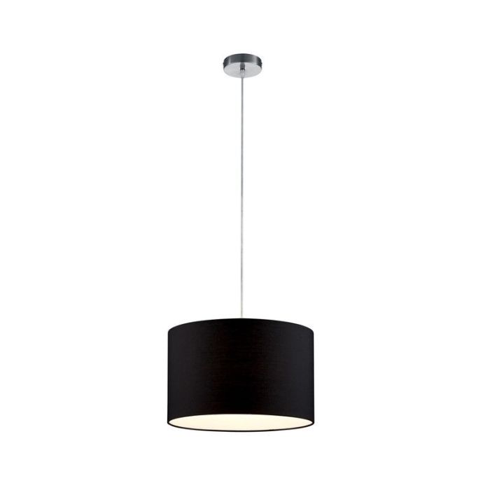 Schwarze Pendelleuchte Stoff, Ledbury