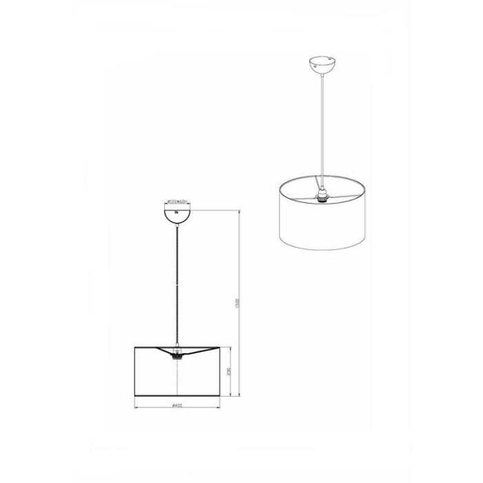 Schwarze Pendelleuchte Modern, Jeany