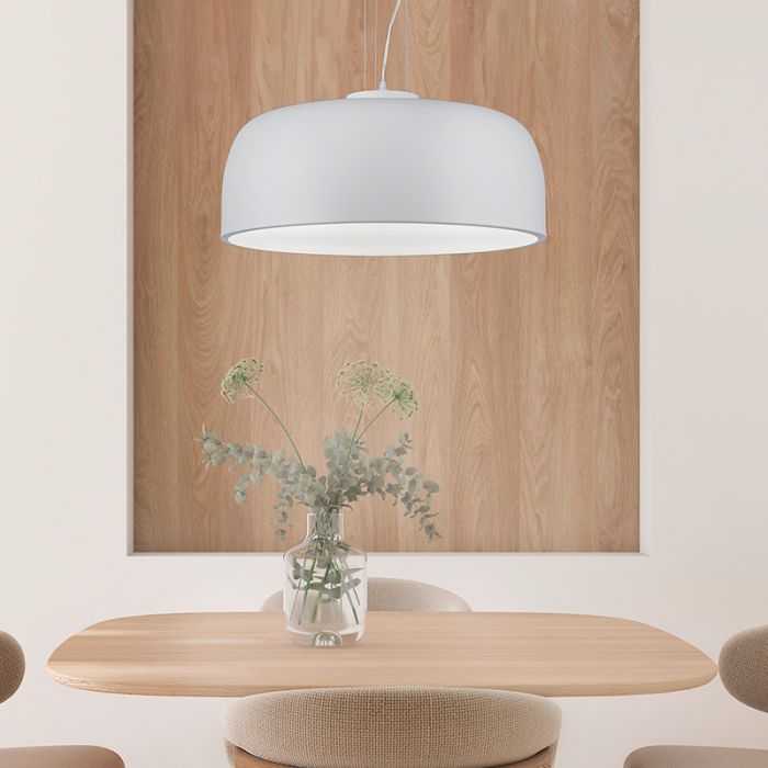 Weiße Pendelleuchte Modern, Alnon
