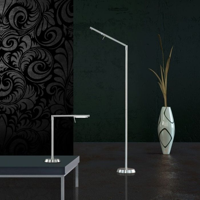 Chrom Stehlampe Modern, Rebel, 6W, 3000K LED, mit Touch-Dimmer