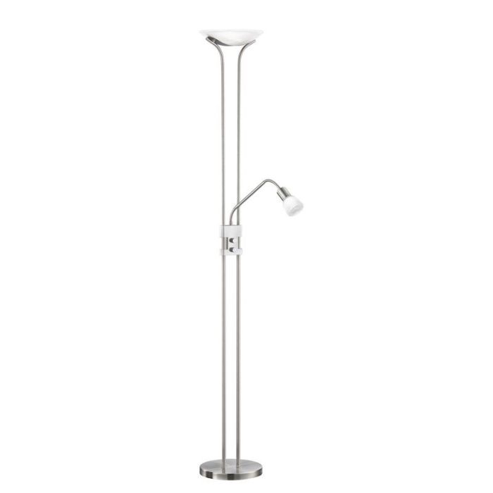 Nickel Stehlampe Antik, Selin, 4,5W, 3000K LED, mit Schalter