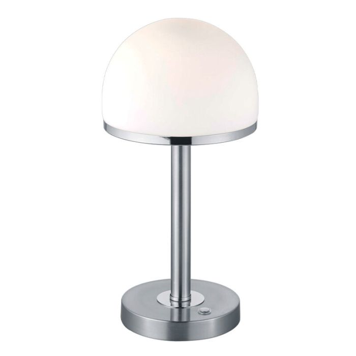 Nickel Tischleuchte Modern, Willem, 4W, 3000K LED, mit Schalter