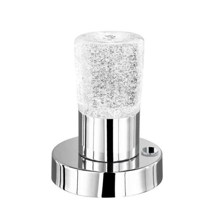 Chrom Tischleuchte Antik, Merle, 4,3W, 3000K LED, mit Schalter