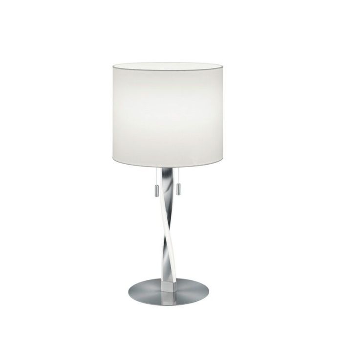 Nickel Tischleuchte Modern, Ramten, 3W, 3000K LED, mit Zugschalter