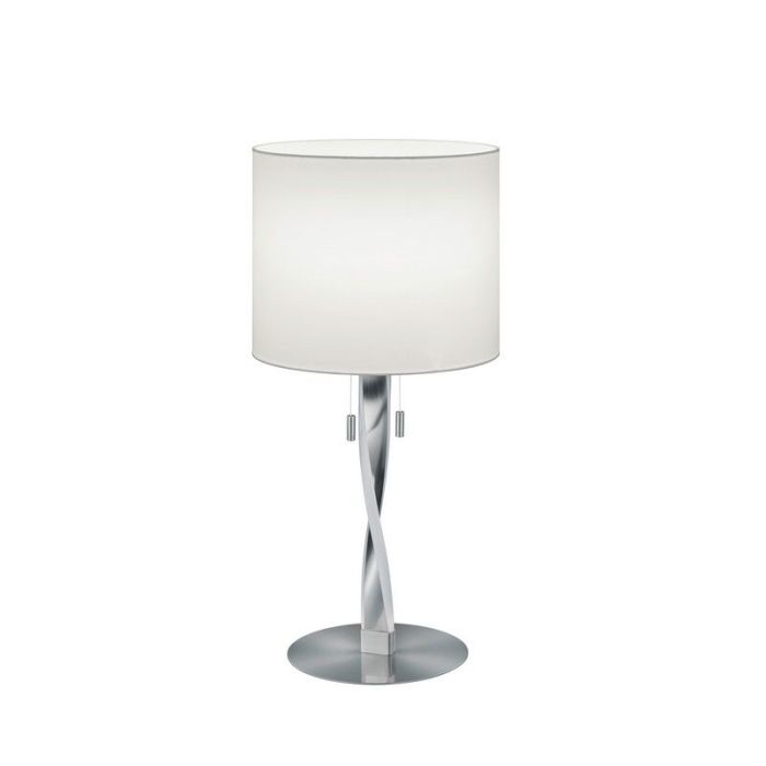 Nickel Tischleuchte Modern, Ramten, 3W, 3000K LED, mit Zugschalter