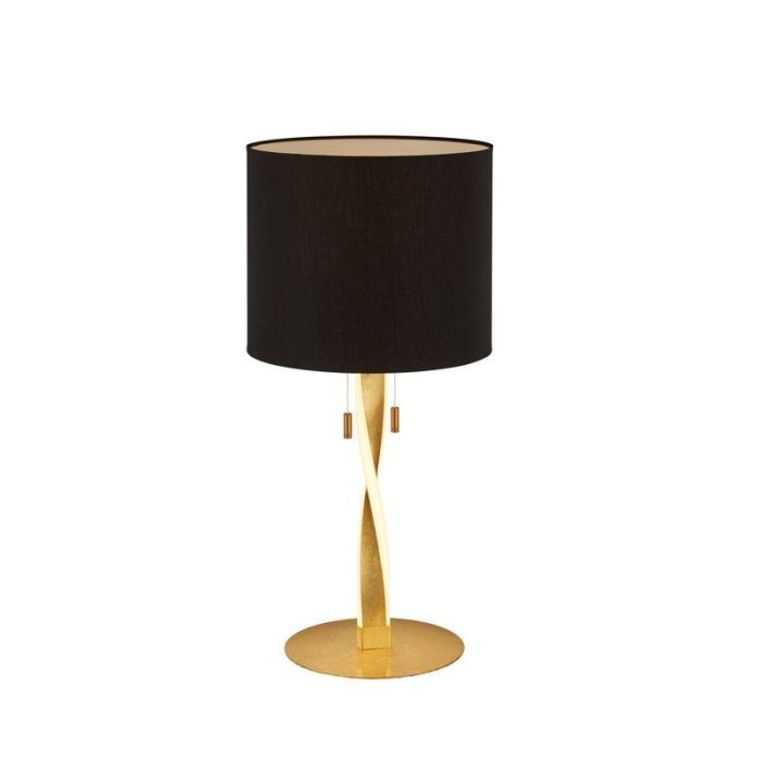 Goldene Tischleuchte Modern, Ramten, 3W, 3000K LED, mit Zugschalter
