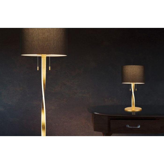 Goldene Tischleuchte Modern, Ramten, 3W, 3000K LED, mit Zugschalter