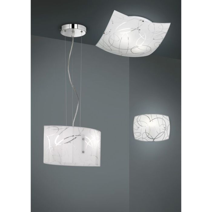 Weiße Deckenlampe Antik, Antoine
