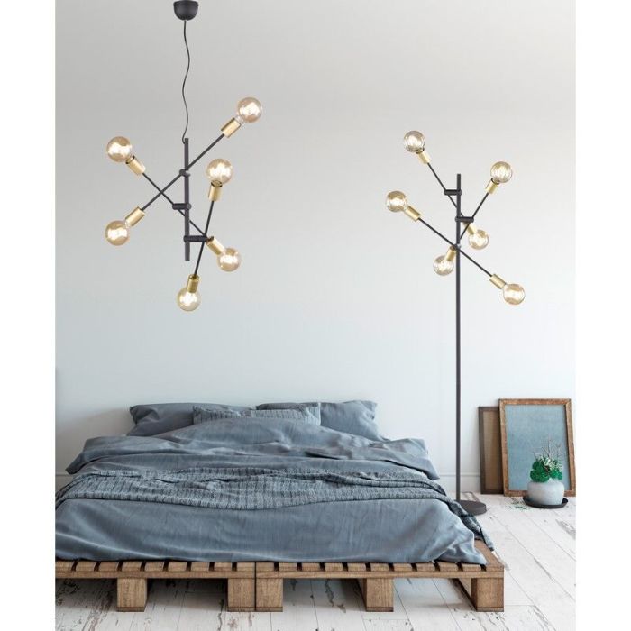 Schwarze Deckenlampe Modern, Kyan