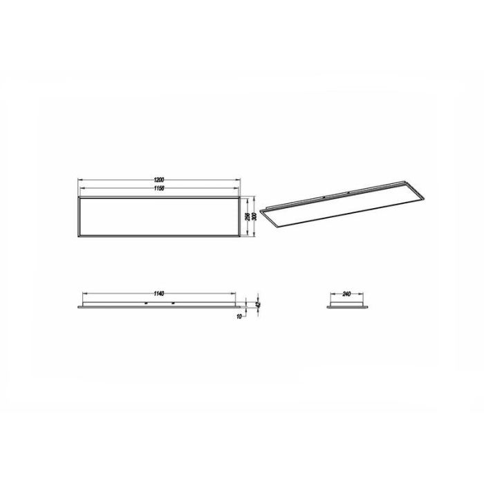 Nickel Deckenlampe Modern, Badria, 30W, 3000K LED