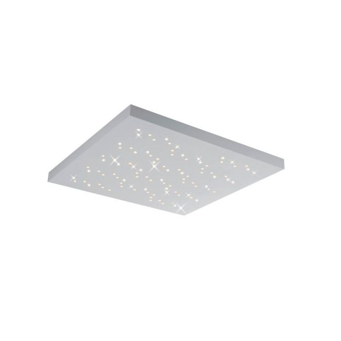Weiße Deckenlampe Modern, Jernved, 36W, warm- bis kaltweiß einstellbare LED, mit Fernbedienung