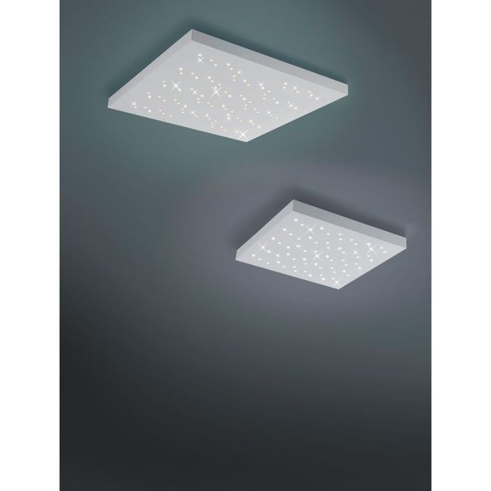 Weiße Deckenlampe Modern, Jernved, 36W, warm- bis kaltweiß einstellbare LED, mit Fernbedienung