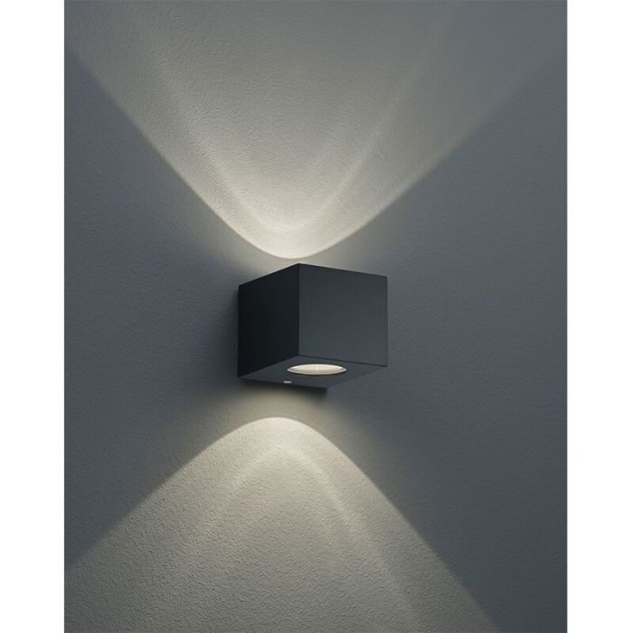 Schwarze Außenleuchte Design, Sandby, 2W, 3000K LED, IP44