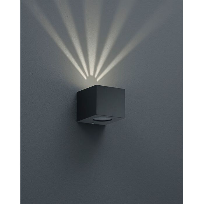 Schwarze Außenleuchte Design, Sandby, 2W, 3000K LED, IP44