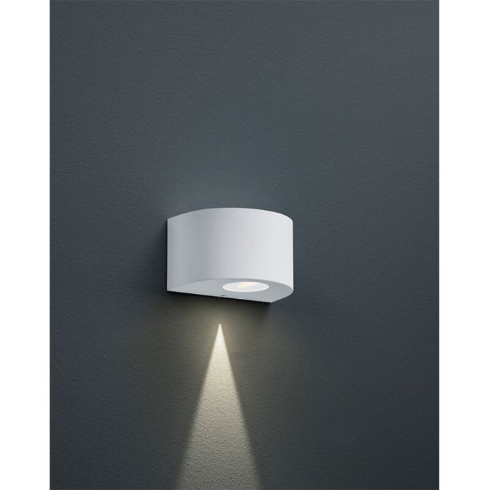 Weiße Außenleuchte Design, Sandkas, 2W, 3000K LED, IP44