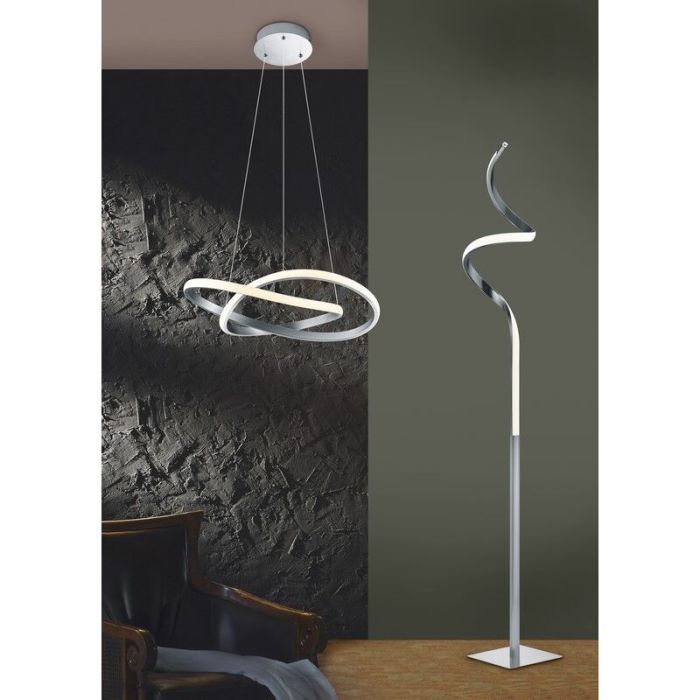 Nickel Pendelleuchte Modern, Aby, 27W, 3000K LED