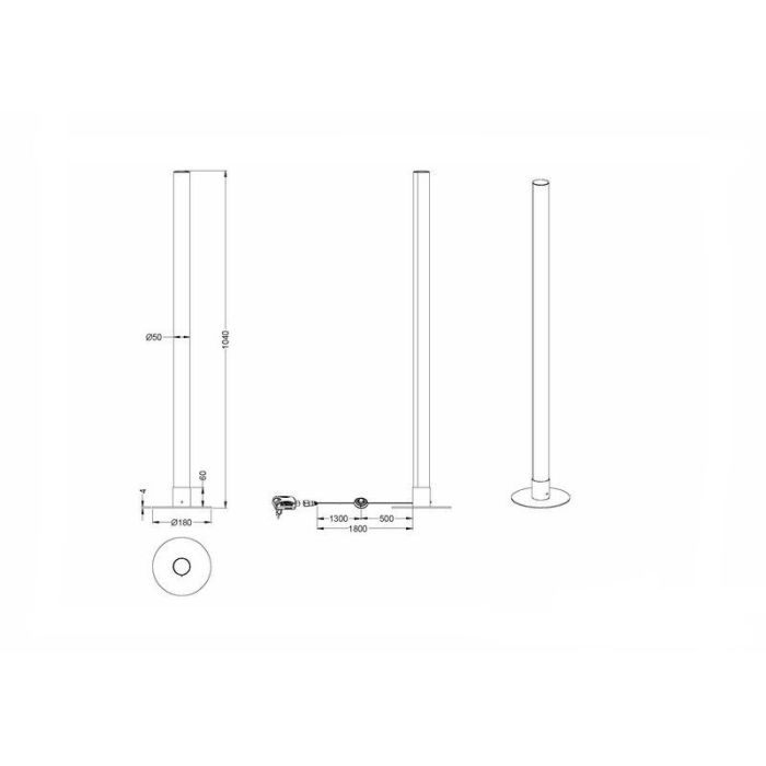 Chrom Stehlampe Modern, Vacio, 10W, 3000K LED, mit Fernbedienung